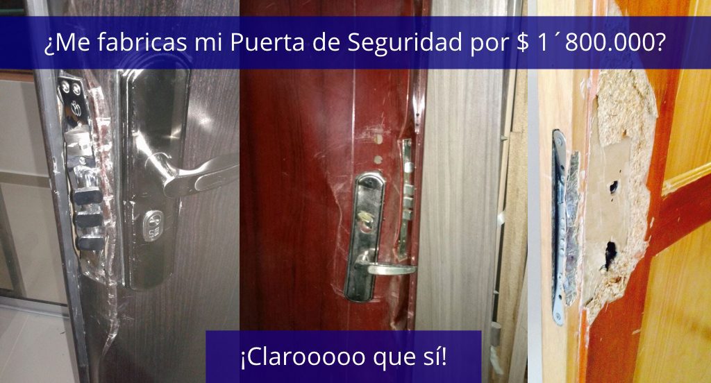 Puerta de seguridad barata pero insegura